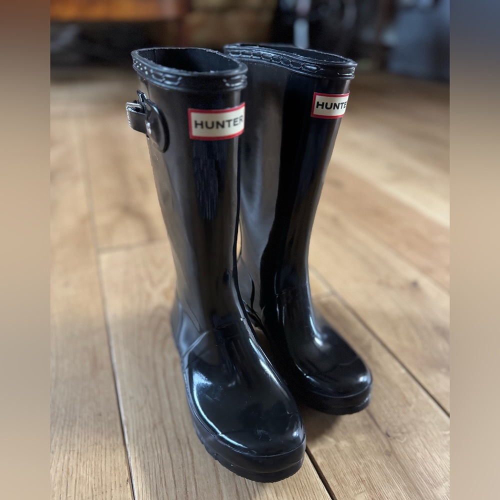 Kids Hunter Glossy Rainboot Great Condition!